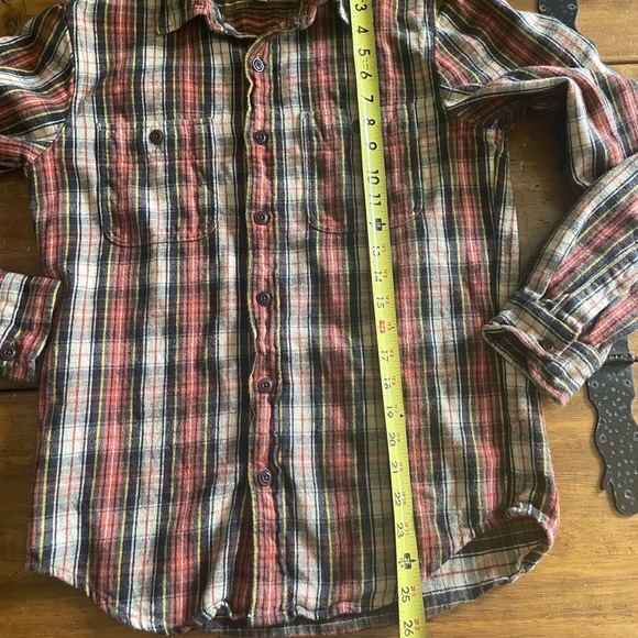 J CREW Midweight flannel Plaid Button Down workshirt Size Small S Slim AQ095 - Picture 3 of 6